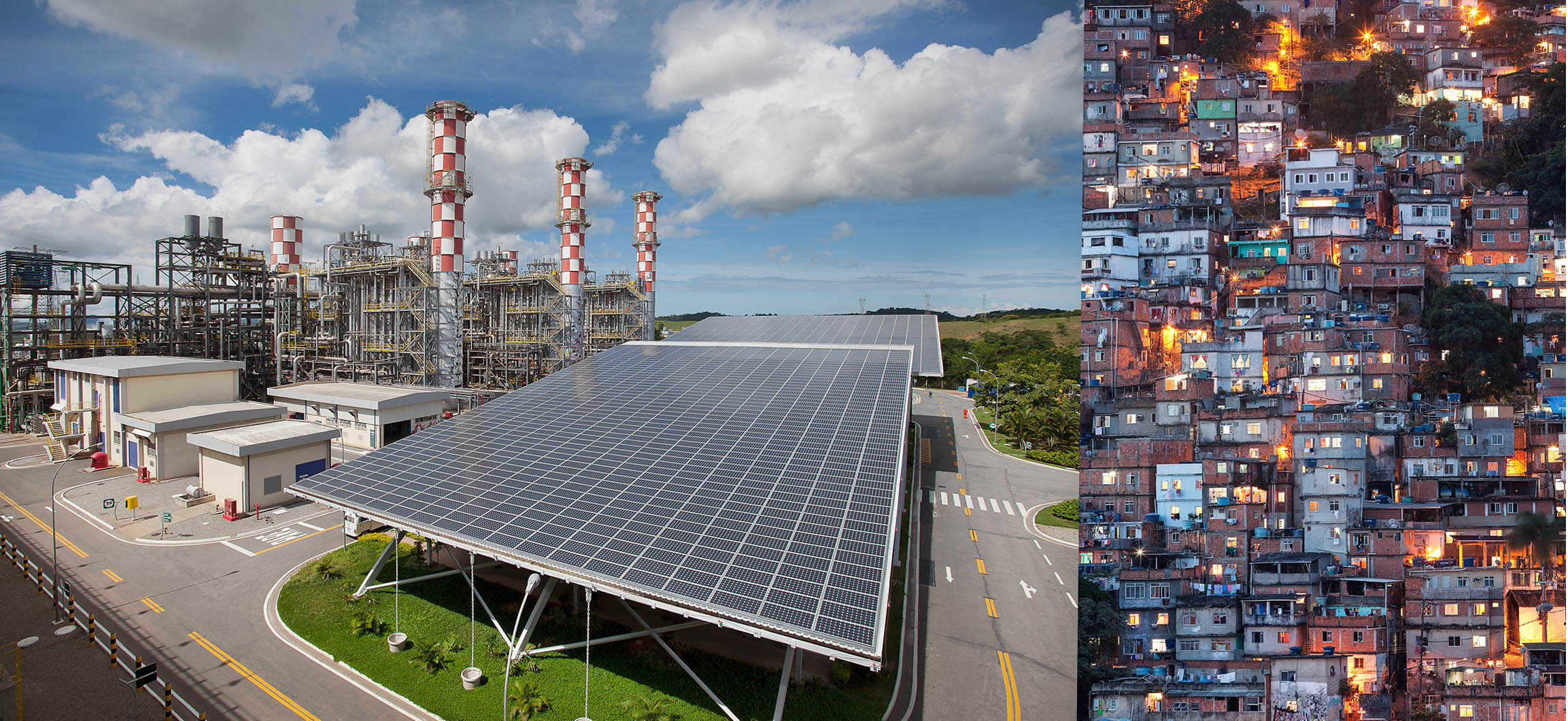 Gaskraftwerk mit Photovoltaikanlage, Macaé | Favela, Rio de Janeiro | Kunde: Photon